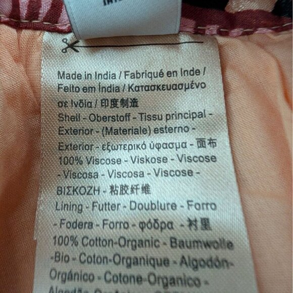 Scotch & Soda Sun Ray Asymmetrical Skirt Womens Size Medium Tan Floral Short - Picture 8 of 13